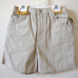 Sonoma Girls Khaki Shorts - Size XL - 100% Cotton - NWT - 1990's NOS